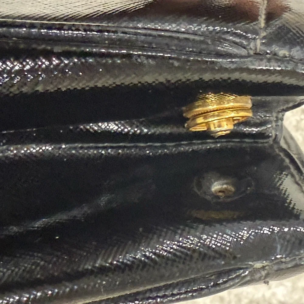 Prada Black Saffiano Patent Leather Parabole Tote - Picture 12 of 16
